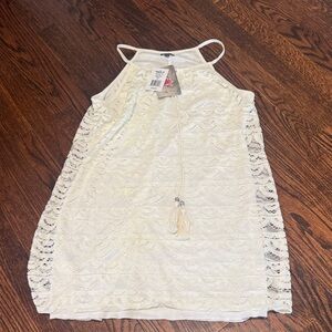 Lily Rose Cream Lace Swim Coverup